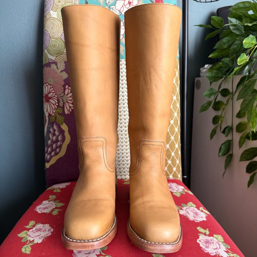 Frye Campus 14L Wide Calf - Banana - Picture 6 of 9